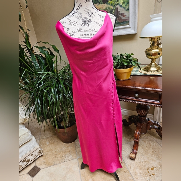 NEW WITH TAGS NORDSTROM Magenta slip dress. Size large.This is a perfect.dress - Picture 2 of 8
